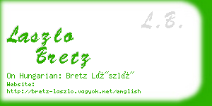 laszlo bretz business card